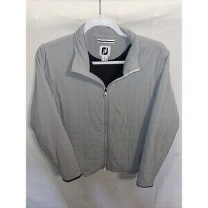 Footjoy Women’s Golf Full Zip Jacket Size Medium Gray Comfort Insulated Active